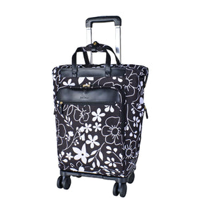 SAXON cue 2way ショッピングキャリーバッグ 5237 ブラック花柄