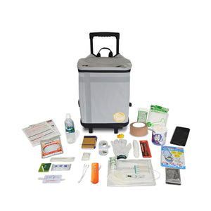 EX.48防災バッグ TANAKA防災士ブラザーズモデルM アドバンス(1人用) シルバーグレー