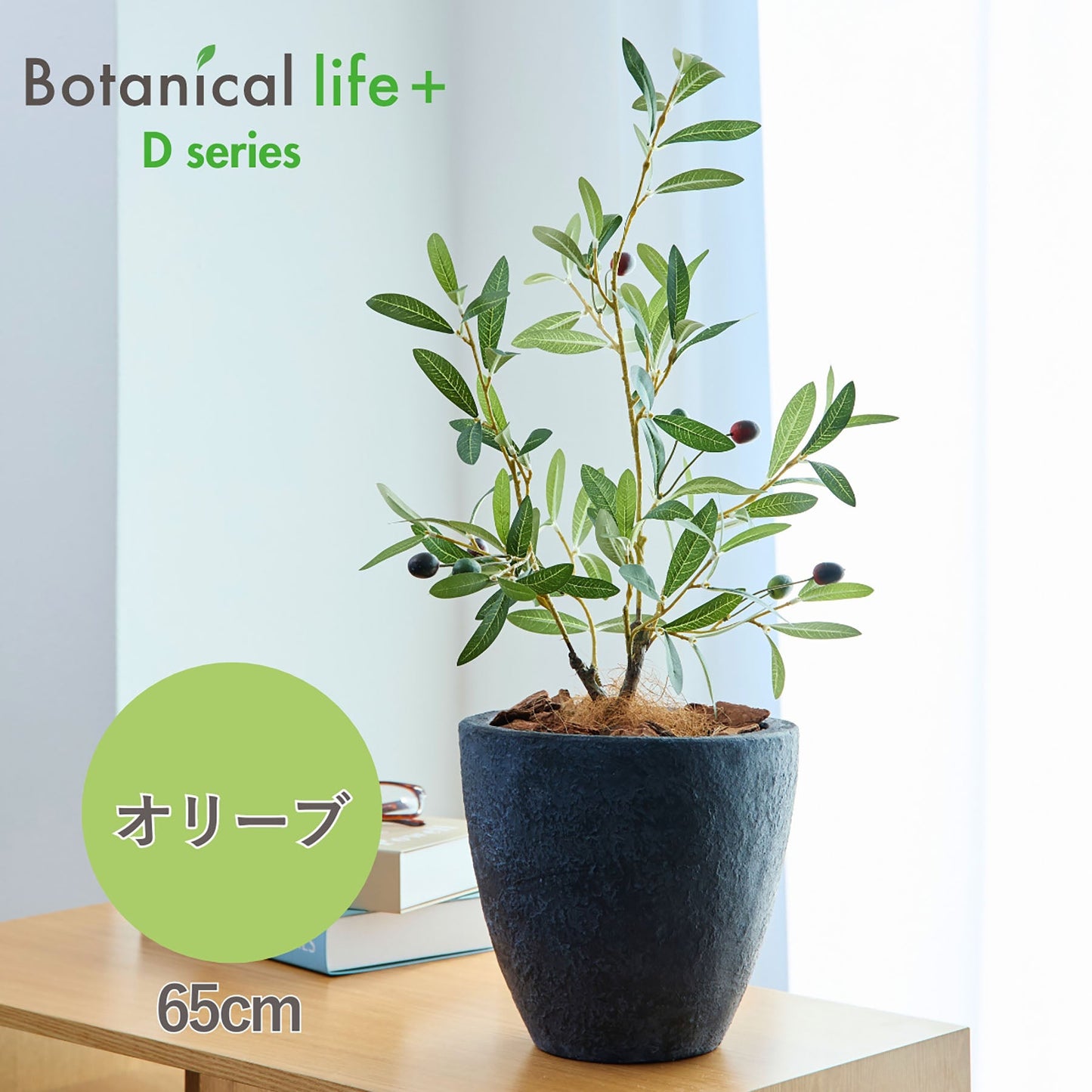 光触媒インテリアグリーン オリーブ 観葉植物 高さ65cm