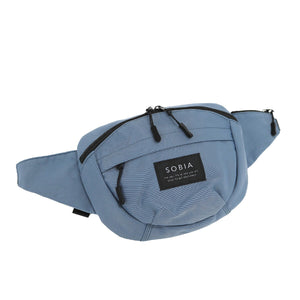はっ水ナイロンウエストボディバッグ BL