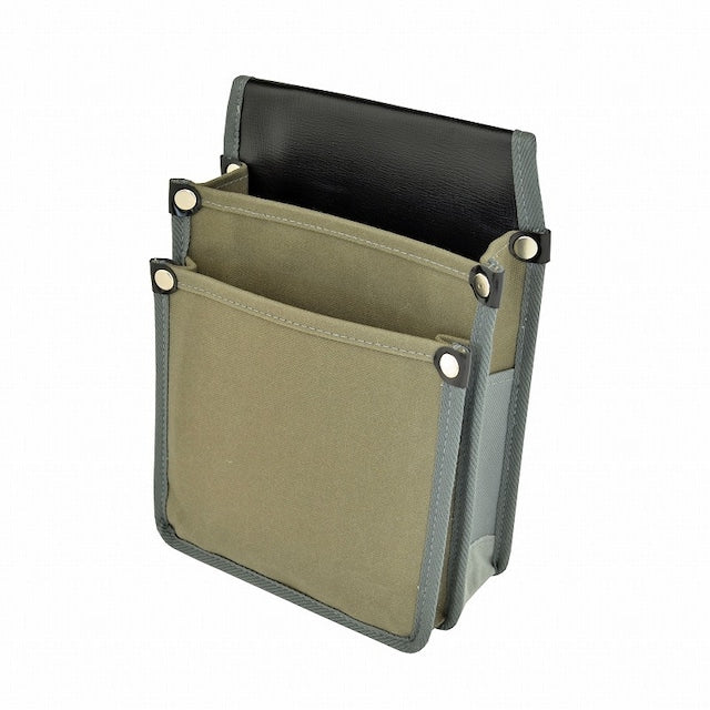腰袋 内側ポケット付帆布 YK-04 灰