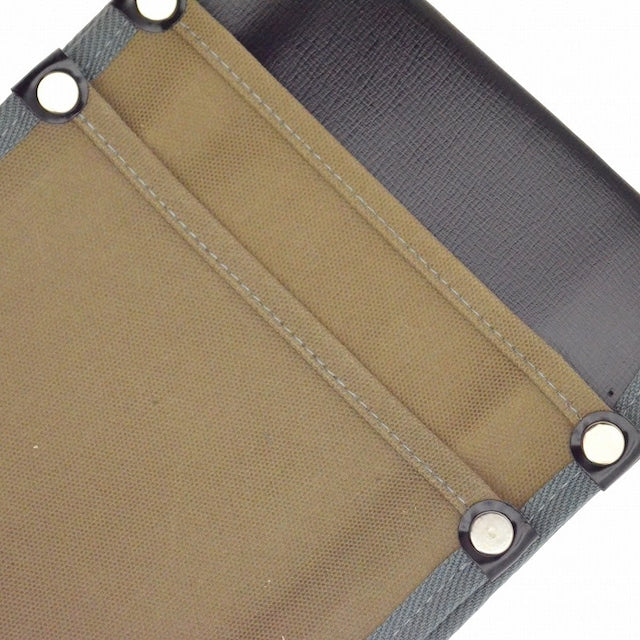 腰袋 内側ポケット付帆布 YK-04 灰