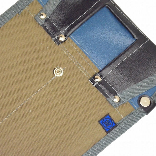 腰袋 内側ポケット付帆布 YK-04 灰
