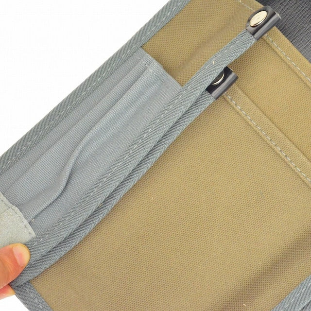 腰袋 内側ポケット付帆布 YK-04 灰