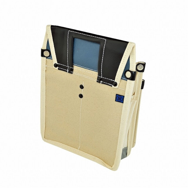 腰袋 内側ポケット付帆布 YK-05 白
