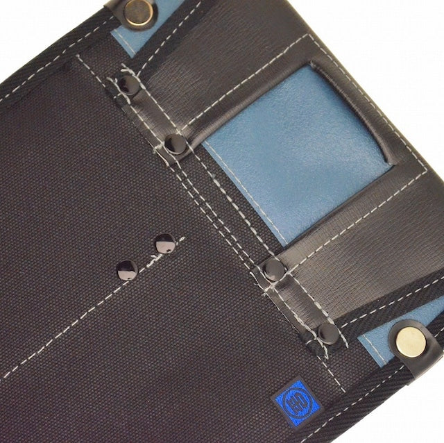 腰袋 内側ポケット付帆布/白蛇柄