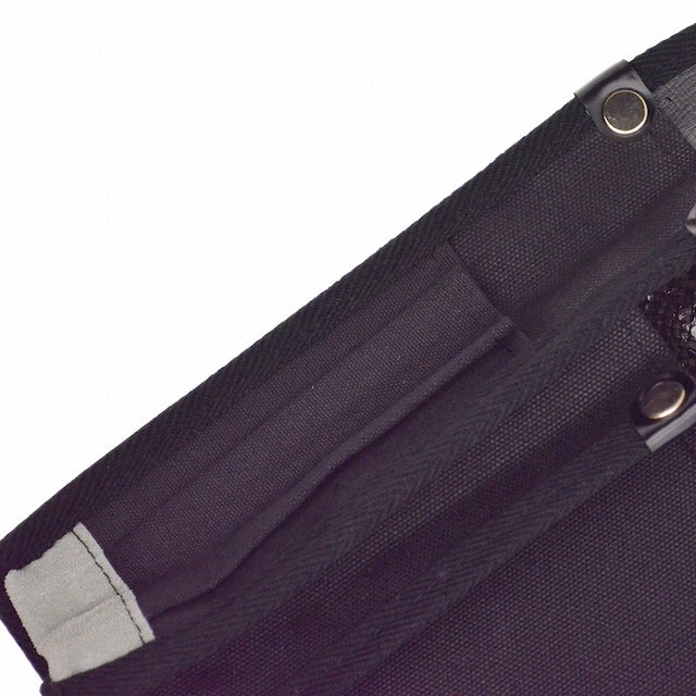 腰袋 内側ポケット付帆布/白蛇柄