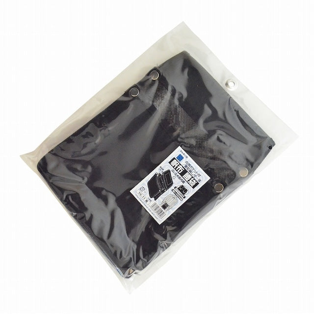 腰袋 内側ポケット付帆布/黒蛇柄