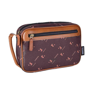 U.P renoma モノグラム ポーチ 20117 ブラウン