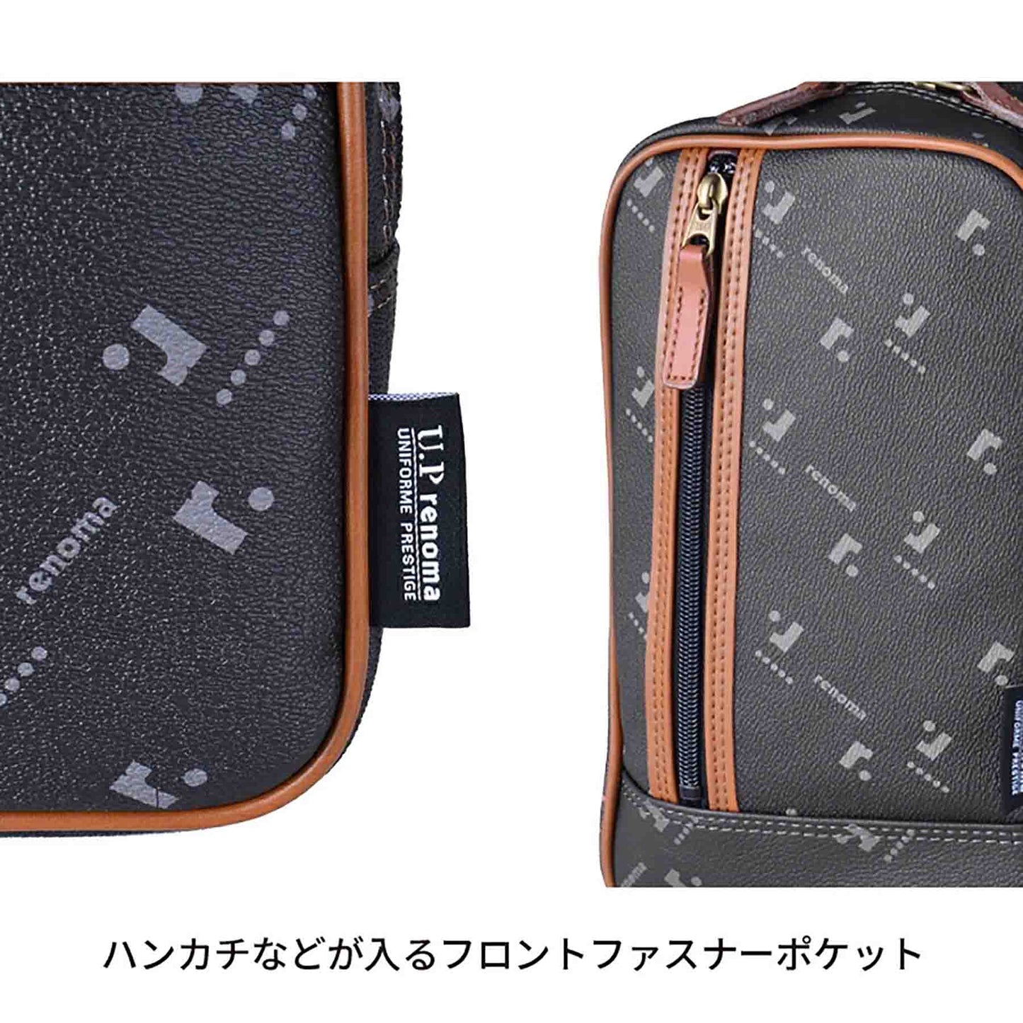 U.P renoma モノグラム ボディバッグ 20121 ブラック