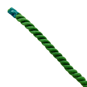 エステルスパンカラーロープ 緑 12mm×1m切売