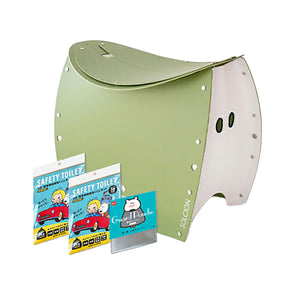 PATATTO350+ 携帯トイレ10回分 ポンチョ付きセット オリーブ