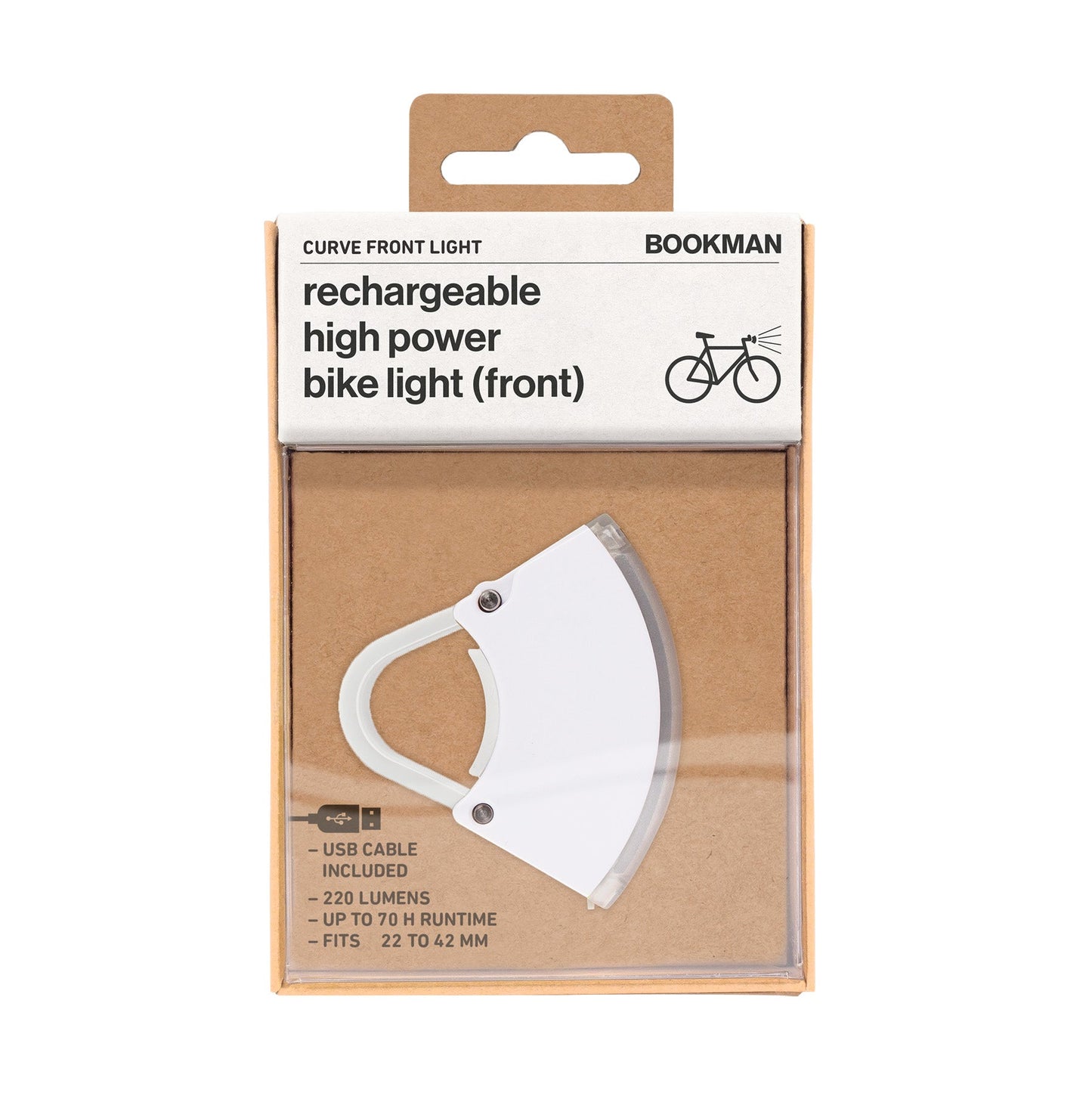 Curve Front Light 自転車用カーブフロントライト White