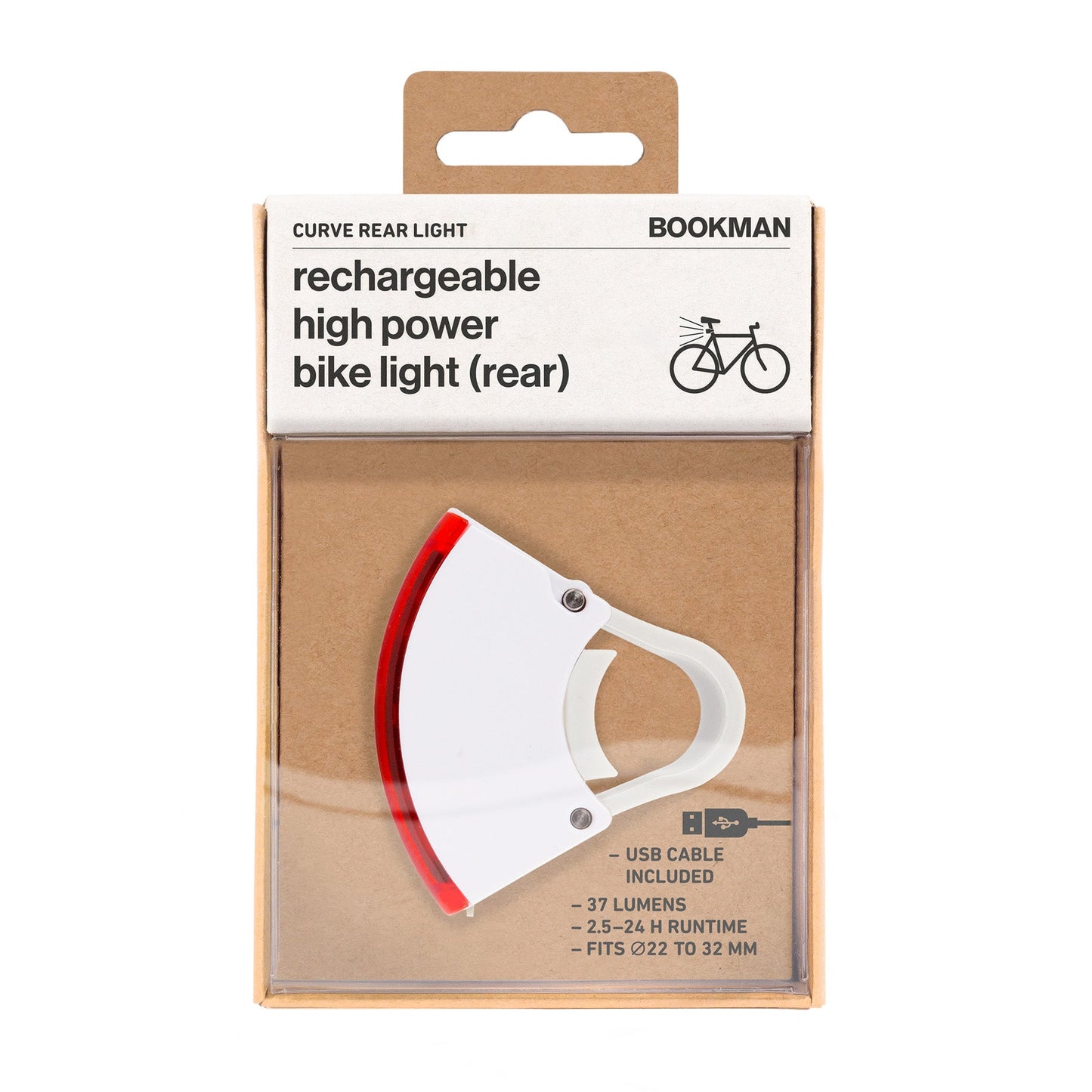 Curve Rear Light 自転車用カーブリアライト White