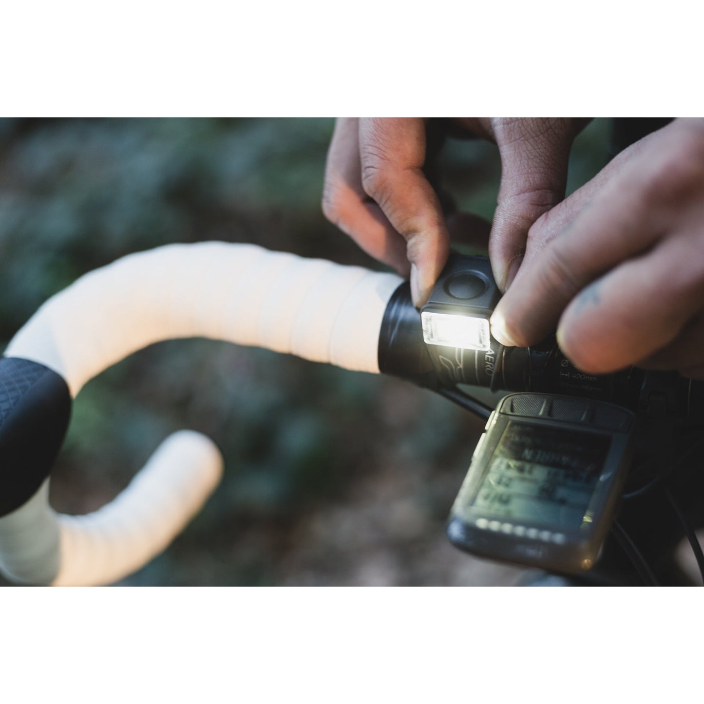 Block Light Front 自転車用ライトフロント Blue