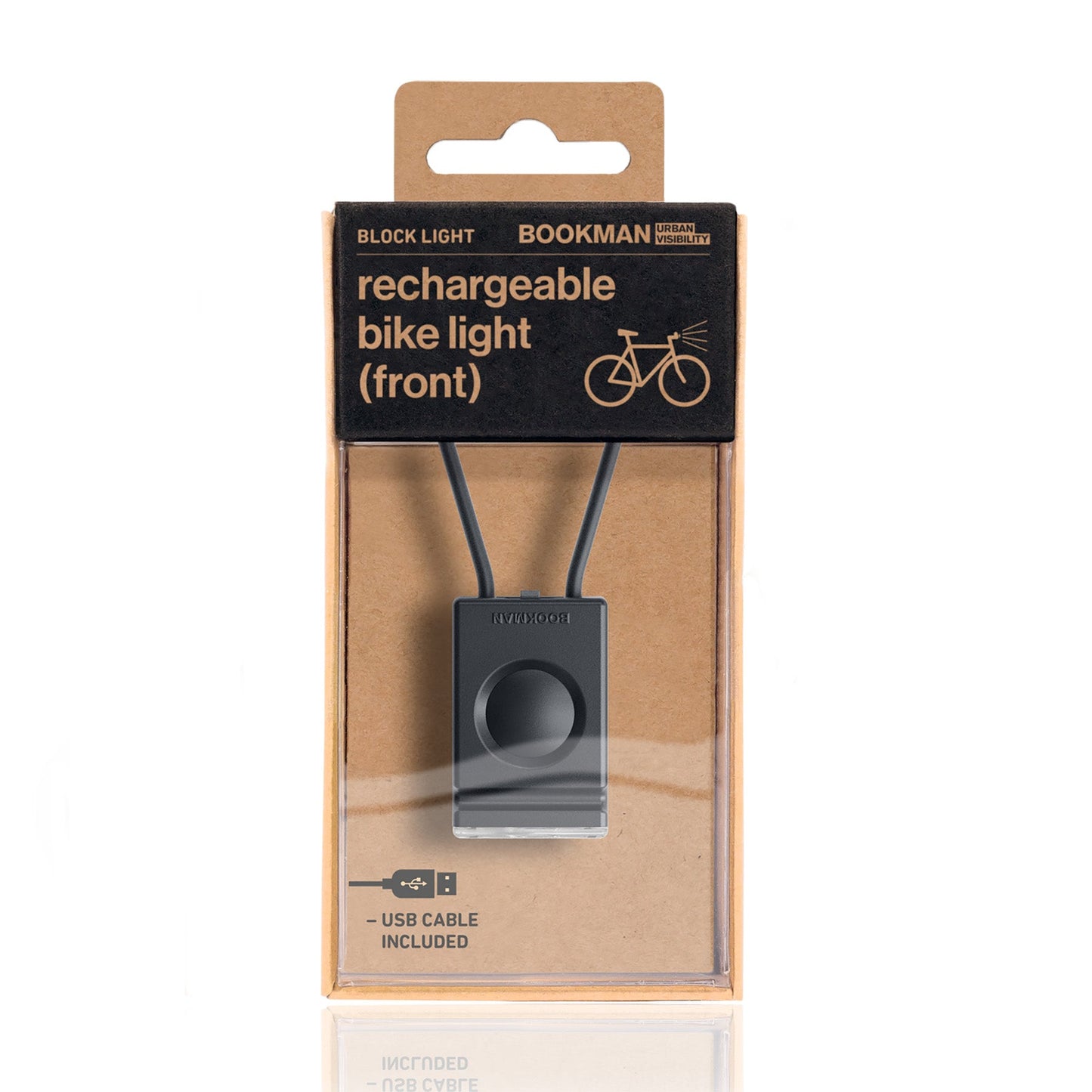 Block Light Front 自転車用ライトフロント Black