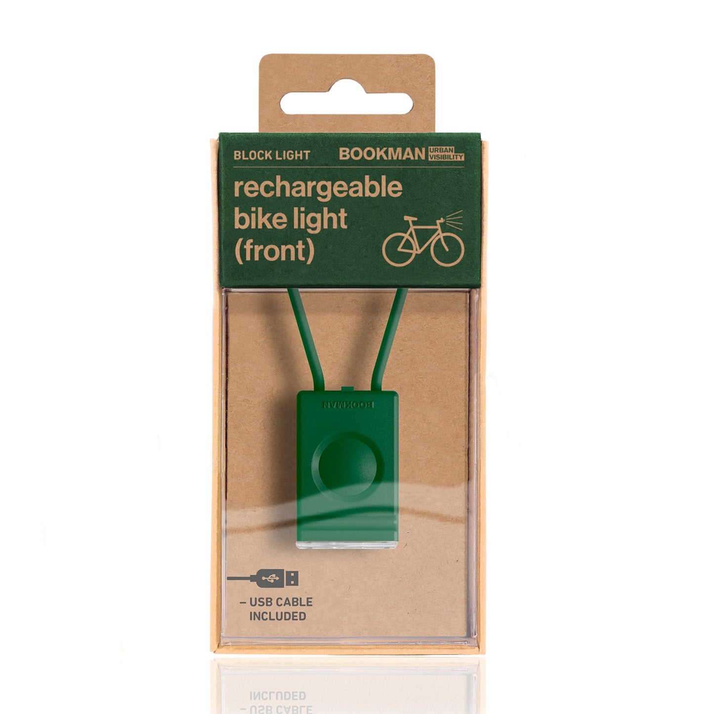 Block Light Front 自転車用ライトフロント Green