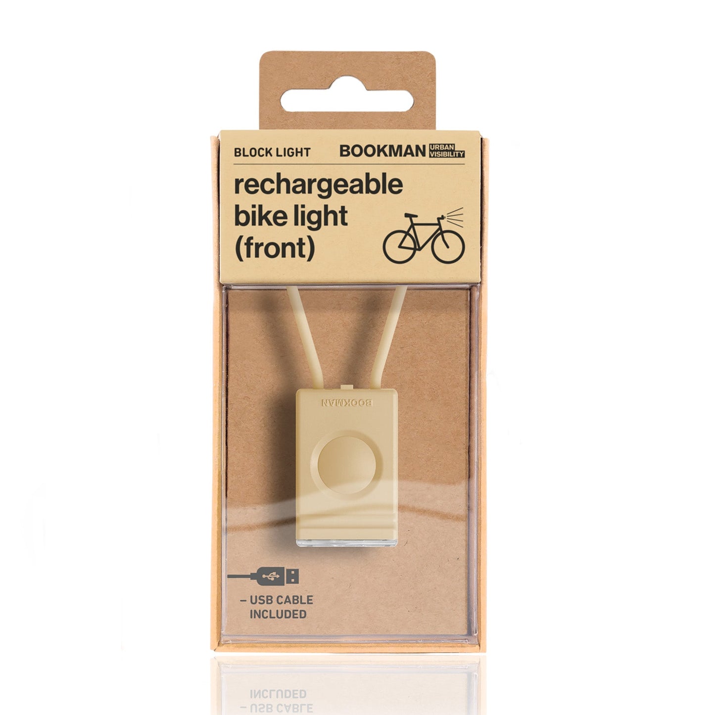 Block Light Front 自転車用ライトフロント Beige