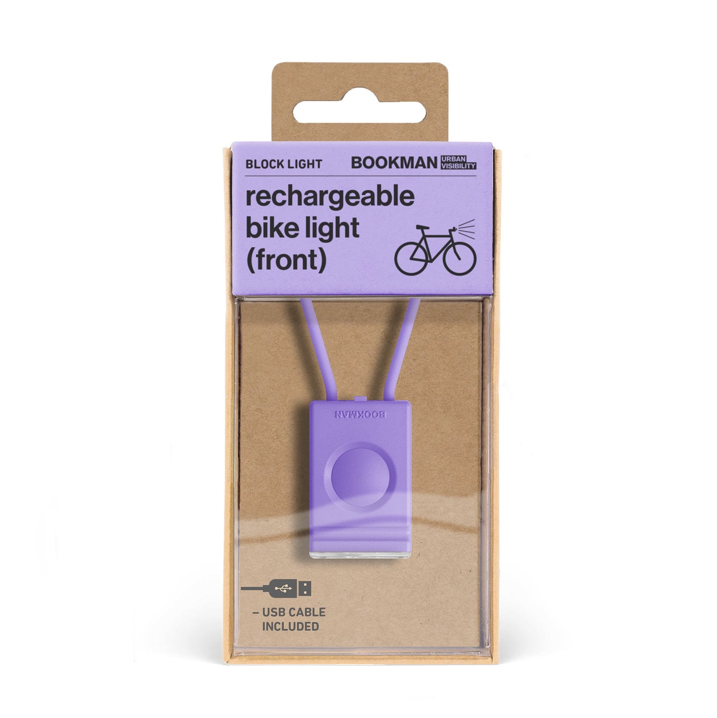 Block Light Front 自転車用ライトフロント Lavender