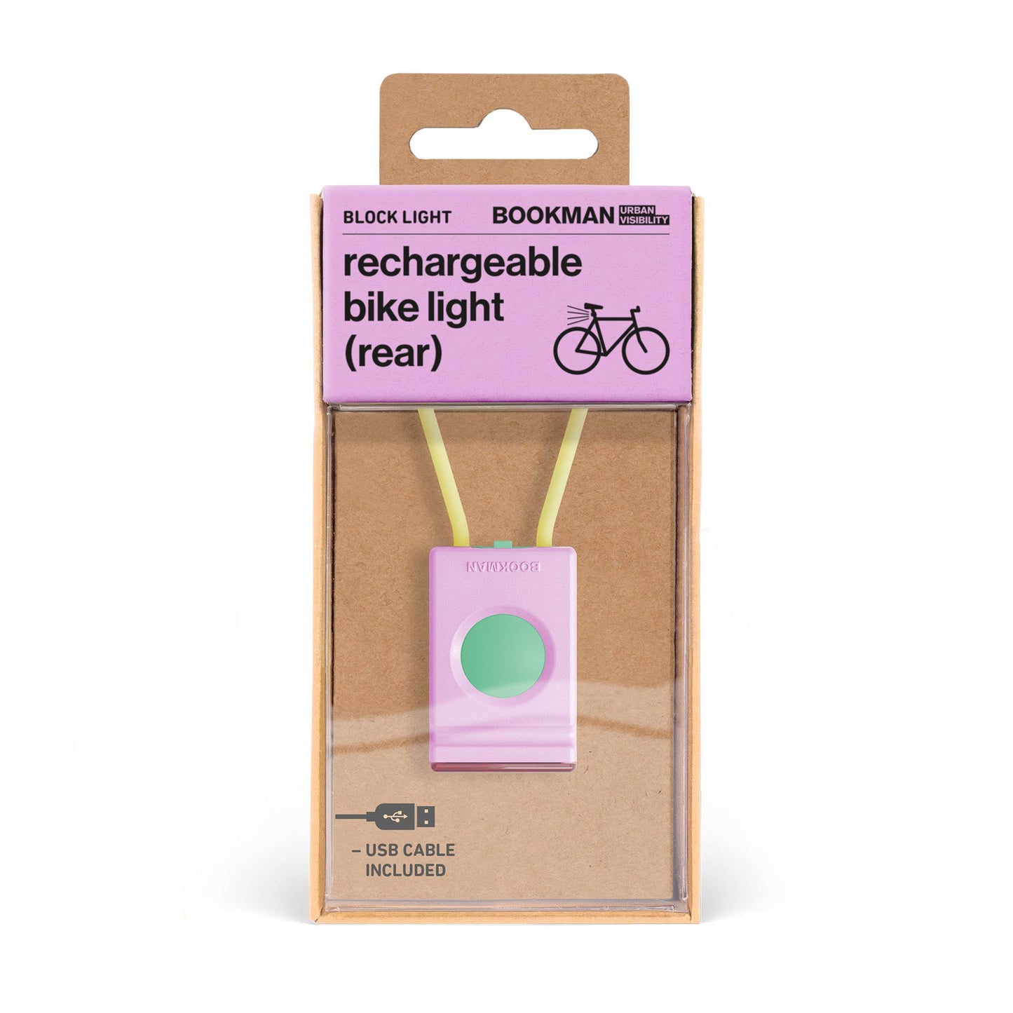 Block Light Rear 自転車用ライトリア Pink Mix