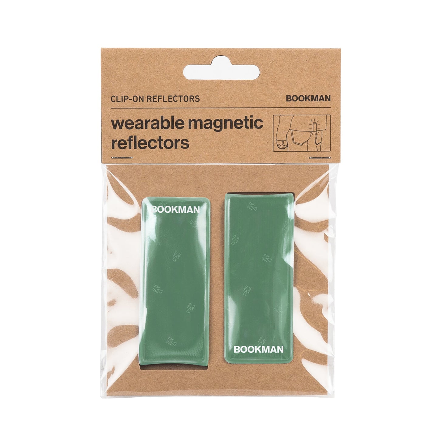 Clip-on Reflectors クリップオンリフレクター 反射クリップ Green