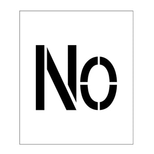 吹付けプレート ステンシル 文字高150 No. マグネット