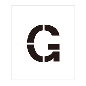 吹付けプレート ステンシル 文字高200 アルファベット G マグネット