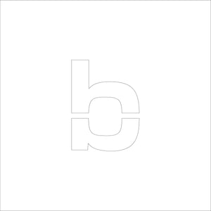 吹付けプレート ステンシル 文字高200 アルファベット小文字b マグネット