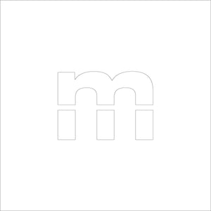 吹付けプレート ステンシル 文字高300 アルファベット小文字m マグネット