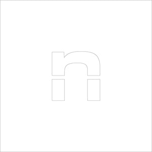 吹付けプレート ステンシル 文字高50 アルファベット小文字n マグネット