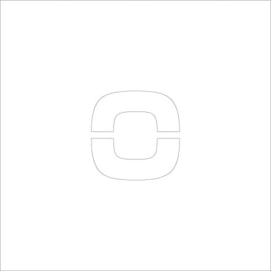 吹付けプレート ステンシル 文字高75 アルファベット小文字o マグネット