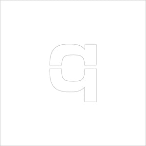 吹付けプレート ステンシル 文字高300 アルファベット小文字q マグネット
