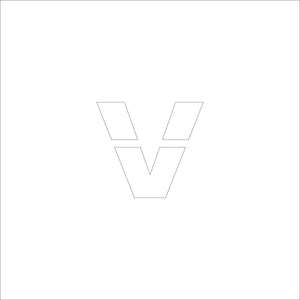 吹付けプレート ステンシル 文字高200 アルファベット小文字v マグネット