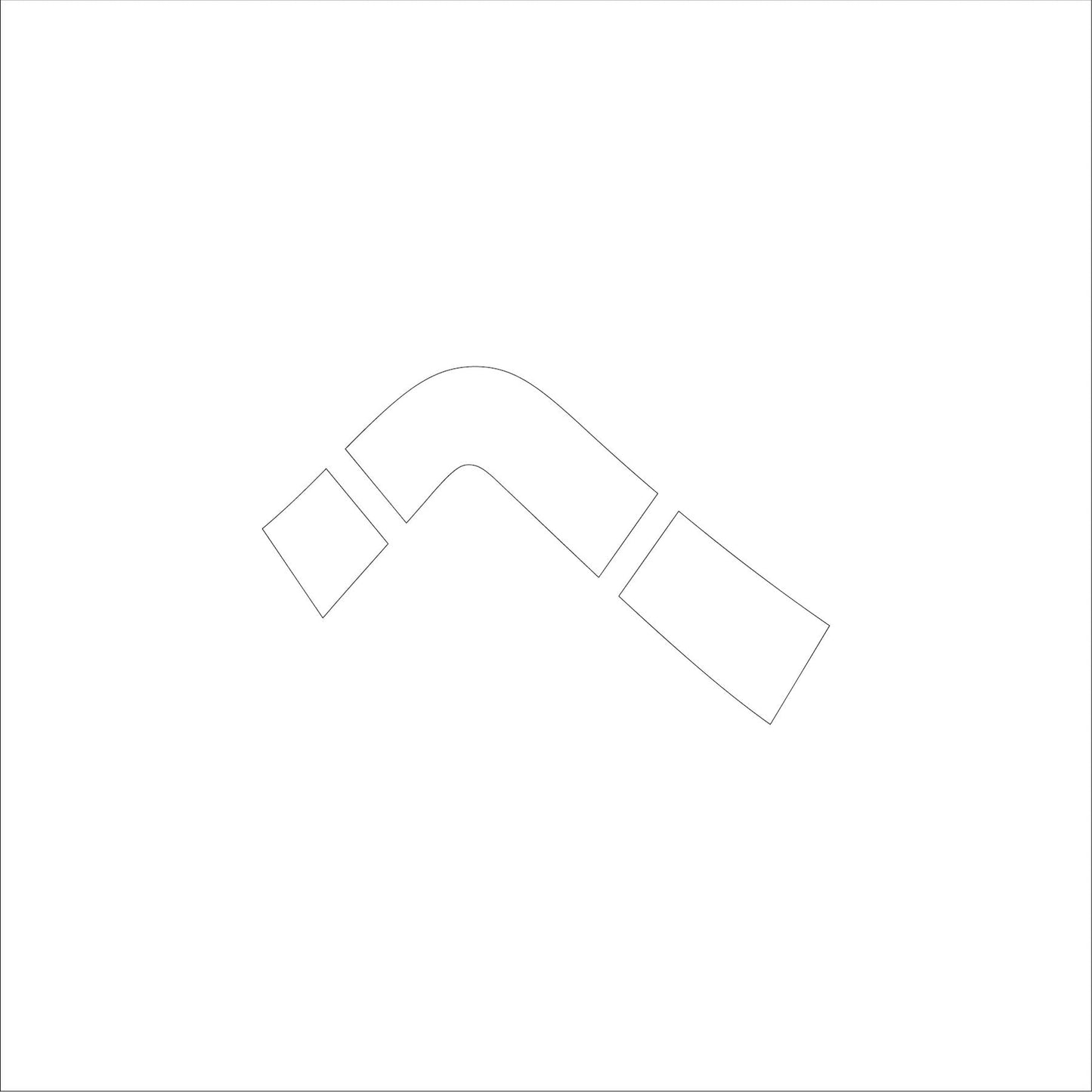 吹付けプレート ステンシル 文字高100 ひらがな へ マグネット