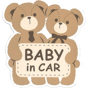 カー用品 セーフティーサイン マグネット クマ