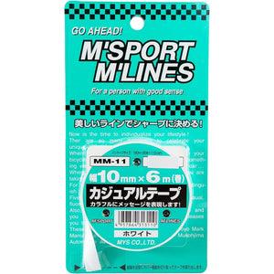 カー用品 カジュアルテープ WH 幅10mm×6m巻