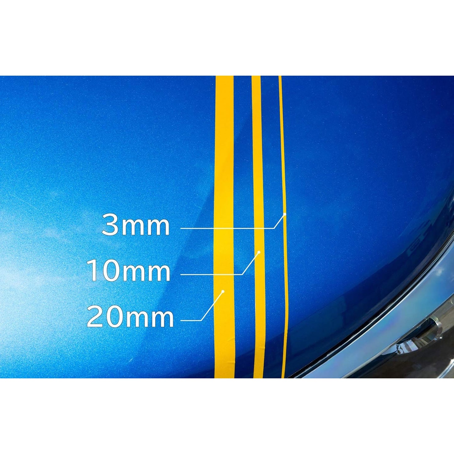 カー用品 反射テープ YE 幅3mm×8m巻