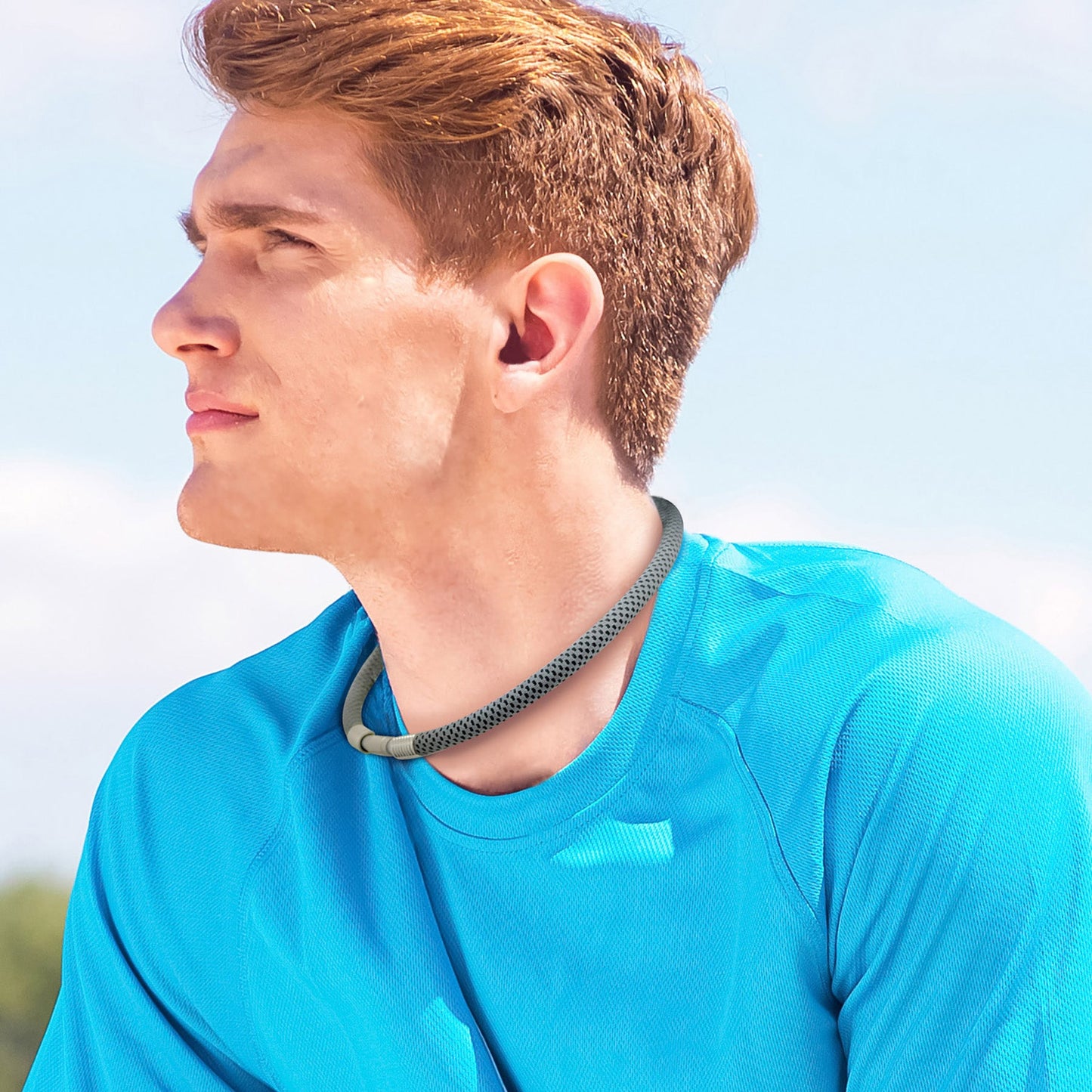 冷感ネックチューブ Lサイズ GY