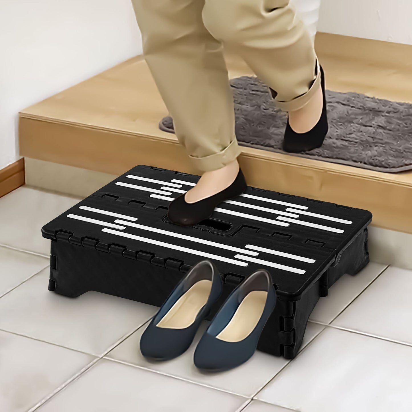 センターサポート付 折りたたみ踏み台ちょい乗りセノ・ビー10cm