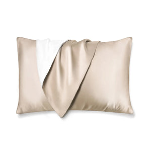 シルク枕カバー 片面シルク 封筒式 50×70cm シャンパン