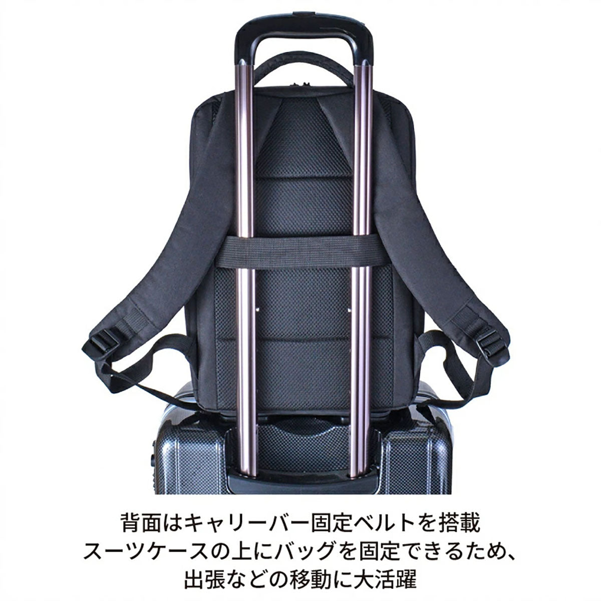 CAPTAIN STAG 軽量PCリュック ビジネスバッグ S グレー 1339