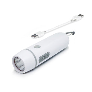 ダイナモ&USB充電ライト ホワイト