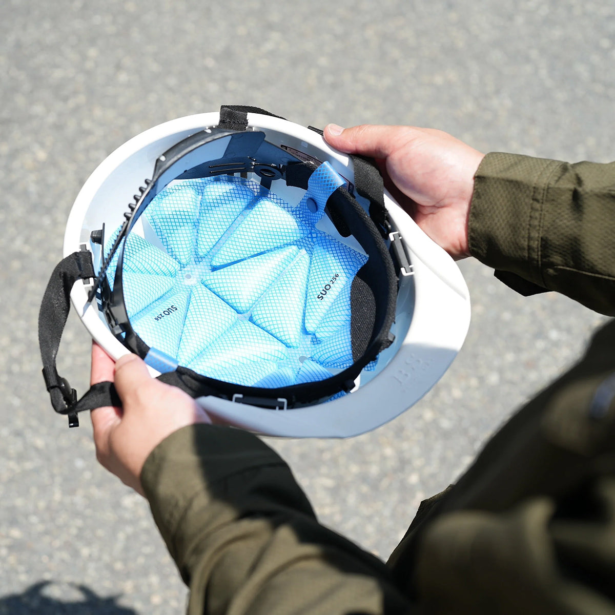 SUO 256 ICE MET2 ヘルメット用アイス フリーサイズ ブルー