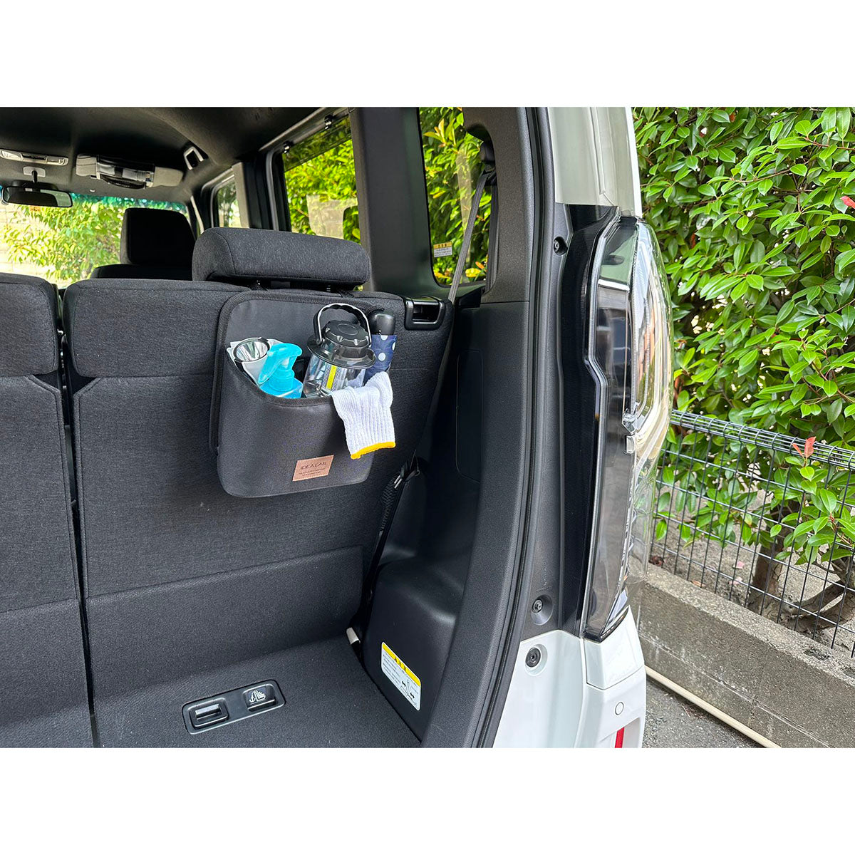 カー用品 IDEA LAB (ヘッドレスト)ごみ箱&マルチ収納