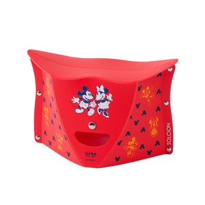 PATATTO180 折りたたみ椅子 Disneyミッキー&ミニー レッド