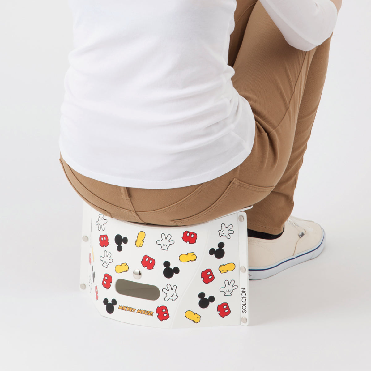 PATATTOmini 折りたたみ椅子 Disney復刻ミッキーアイコン