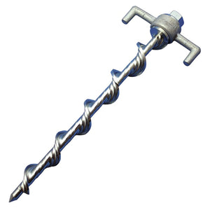 テント用フレペグ(ロープを掛けるタイプ) T-φ40mm×250×H