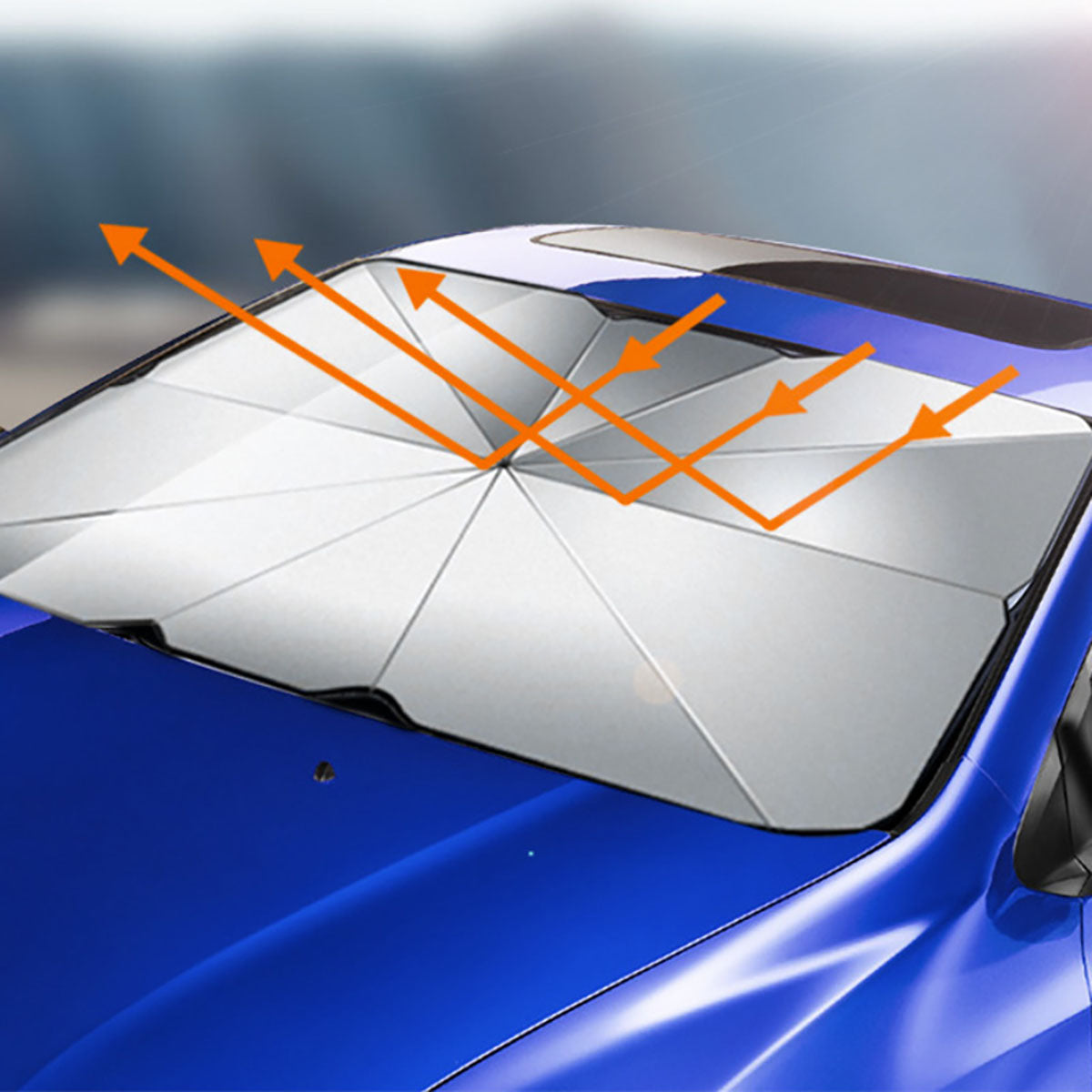 カー用品 折り畳みサンシェード M