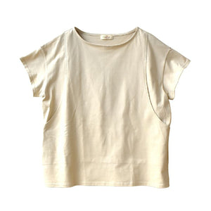 CARINO ベーシックT(半袖) ライトベージュ