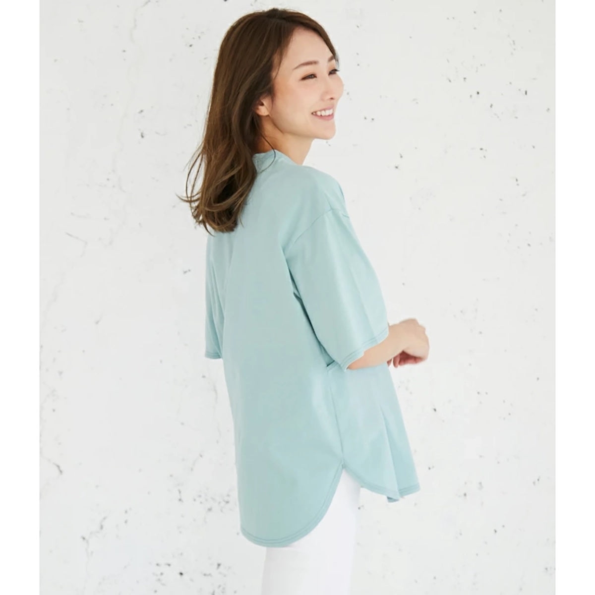 シンプルTシャツ ミントグリーン